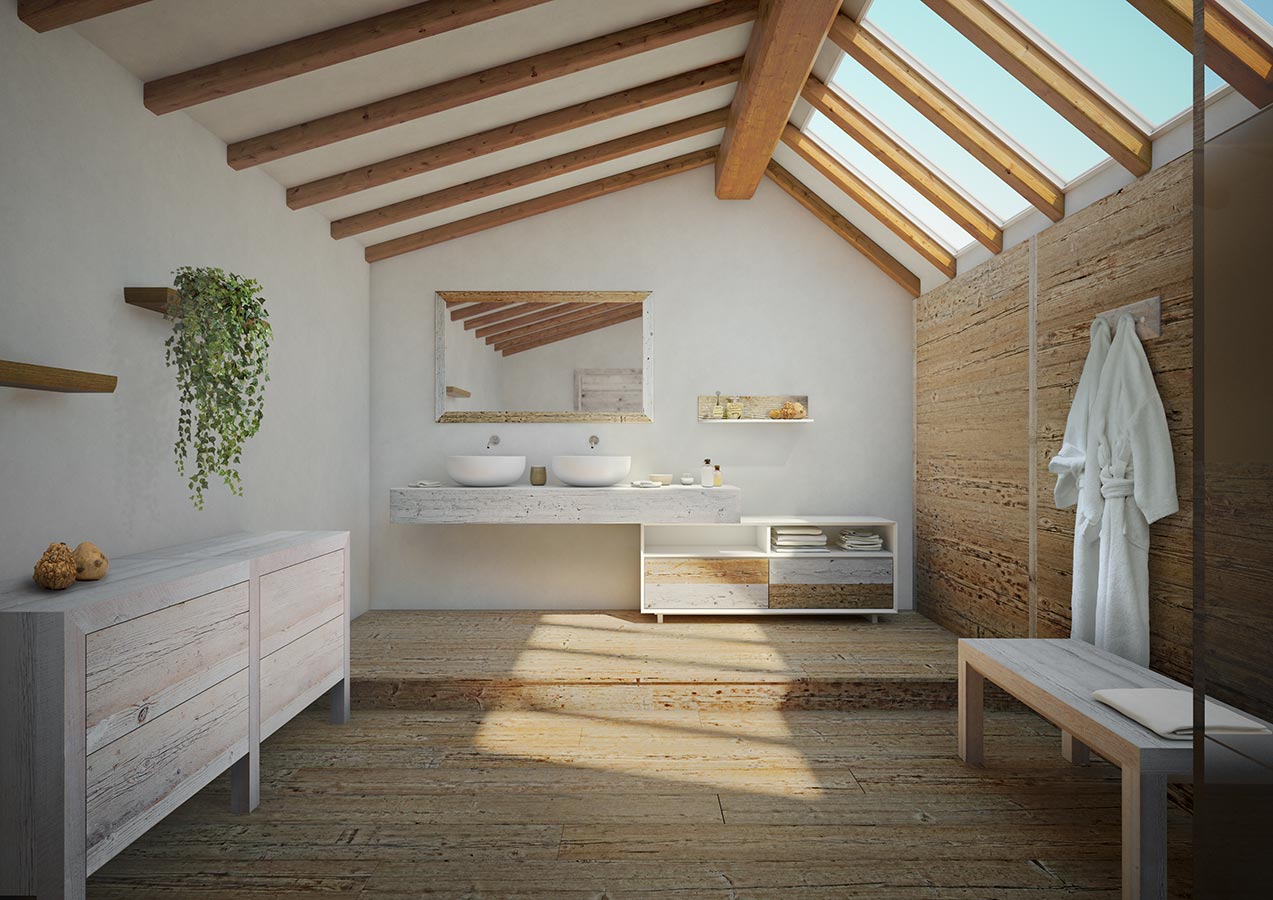 Progetto di arredamento sala da bagno mobili bagno linea for Progetti d arredo